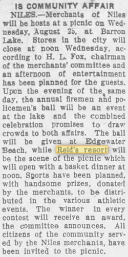 Reids Pavilion (Reids Casino) - 1926 Article (newer photo)